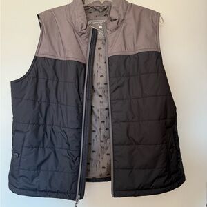 United By Blue Bison Hair Filled Men's Black and Gray Vest